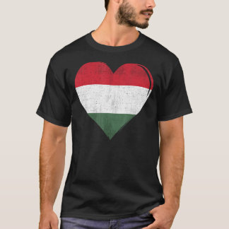 Hongarije Vlag Hart voor Hongaars T-shirt