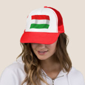 Hongarije Vlag Hoed Trucker Pet (In situ)