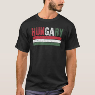Hongarije vlag Hongaren Mannen vrouwen Kinder T-shirt