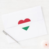 Hongarije Vlag HU Hart Sticker (Envelop)