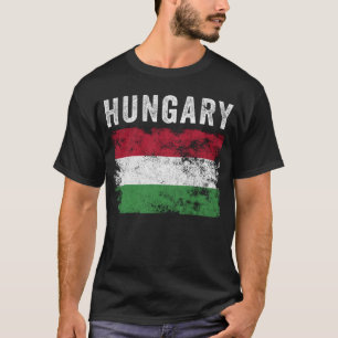 Hongarije Vlag noodlijdende Mannen Vrouwen Kinder T-shirt