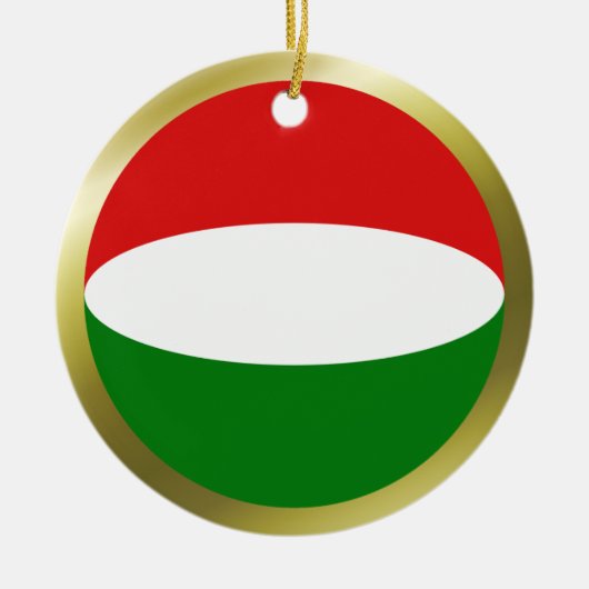 Hongarije Vlag Ornament (Voorkant)