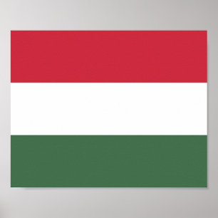 Hongarije Vlag Poster