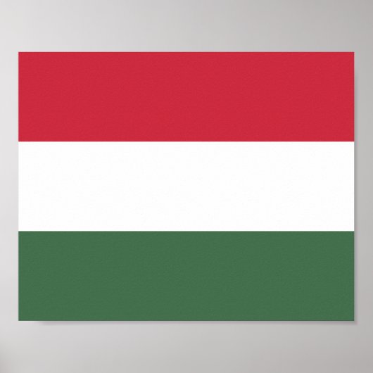 Hongarije Vlag Poster (Voorkant)