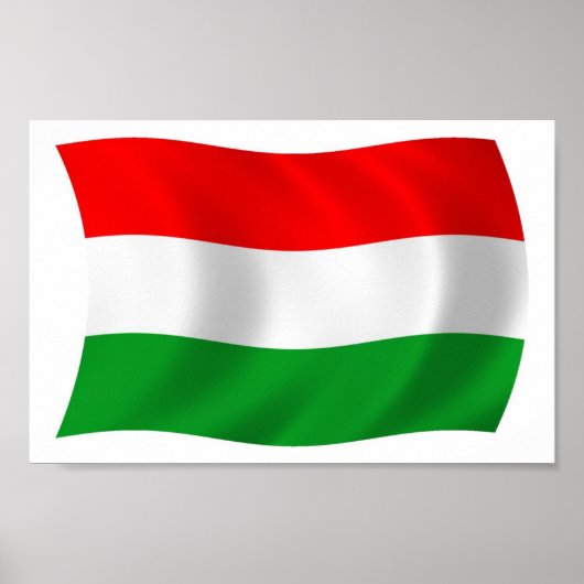 Hongarije Vlag Poster Print (Voorkant)