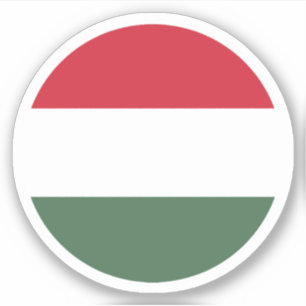 Hongarije Vlag Ronde Sticker