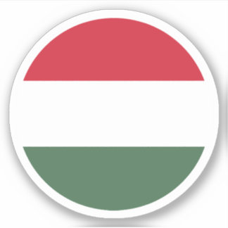 Hongarije Vlag Ronde Sticker