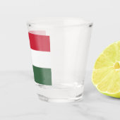 Hongarije Vlag Shot Glas (Rechts)