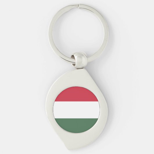 Hongarije Vlag Sleutelhanger (Voorkant)