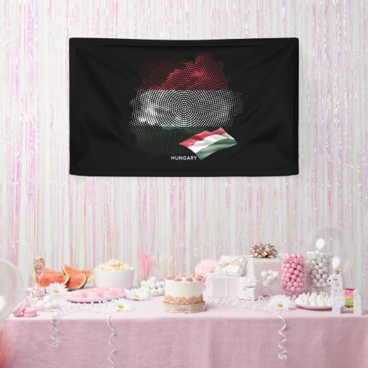 Hongarije vlag spandoek (Feest)