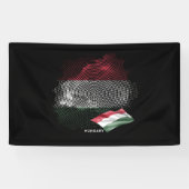 Hongarije vlag spandoek (Horizontaal)