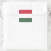 Hongarije Vlag Vierkante Sticker (Tas)