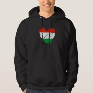 Hongarije vlag waar ik van hou Het zit in mijn DNA Hoodie