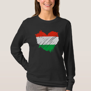 Hongarije vlag waar ik van hou is in mijn DNA voor T-shirt