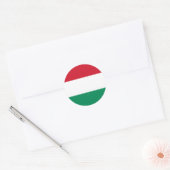 Hongarije-vlaggen Ronde Sticker (Envelop)