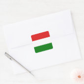 Hongarije-vlaggen Vierkante Sticker (Envelop)