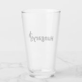 Hongarije voetbal glas (Achterkant)