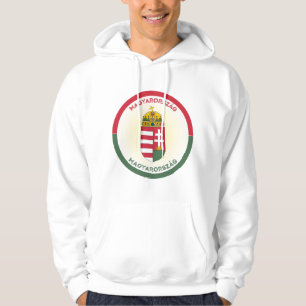 Hongarije Wapen Cirkel Vorm Hoodie
