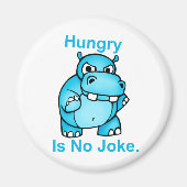Honger is geen Joke. Hippo Magneet (Voorkant)