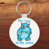 Honger is geen Joke. Hippo Sleutelhanger (Voorkant)
