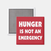 Honger is geen nood gezond dieet magneet (Voorkant / Achterkant)