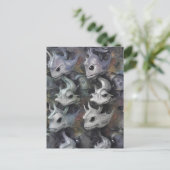 Honger Loert In De Stille Wateren Van Vrije Tijd Briefkaart (Staand voorkant)