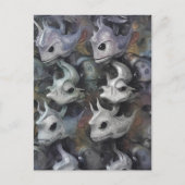 Honger Loert In De Stille Wateren Van Vrije Tijd Briefkaart (Voorkant)