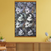 Honger Loert In De Stille Wateren Van Vrije Tijd Canvas Afdruk (Insitu (Woonkamer))