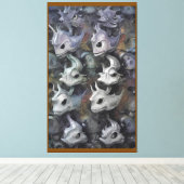 Honger Loert In De Stille Wateren Van Vrije Tijd Canvas Afdruk (Insitu (Houten vloer))