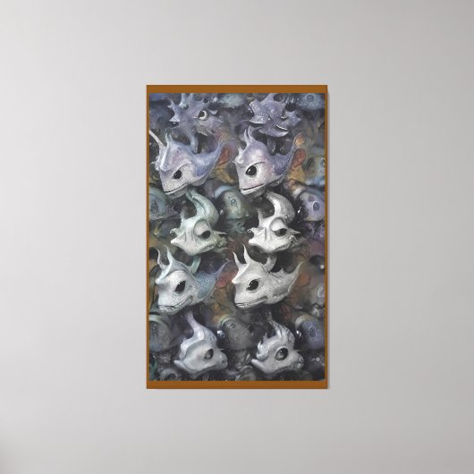 Honger Loert In De Stille Wateren Van Vrije Tijd Canvas Afdruk (Voorkant)