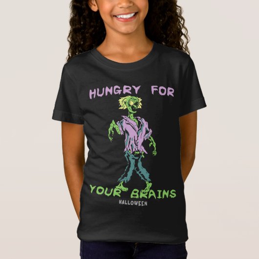 Honger naar je hersens: Halloween T-shirt (Voorkant)