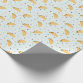 Honger naar taco's patroon cadeaupapier (Hoek)