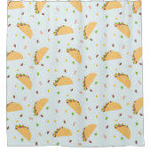 Honger naar taco's patroon douchegordijn (Voorkant)