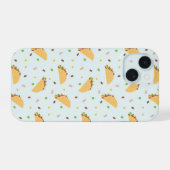 Honger naar taco's patroon iPhone 15 case (Achterkant horizontaal)