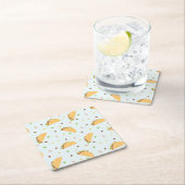 Honger naar taco's patroon kartonnen onderzetters (Insitu)