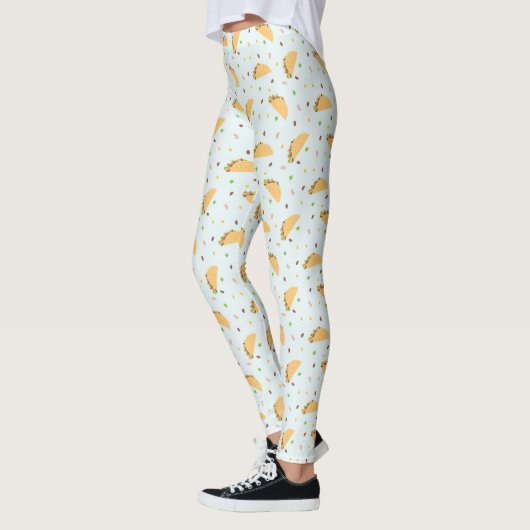 Honger naar taco's patroon leggings (Links)
