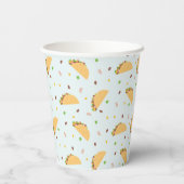 Honger naar taco's patroon papieren bekers (Achterkant)