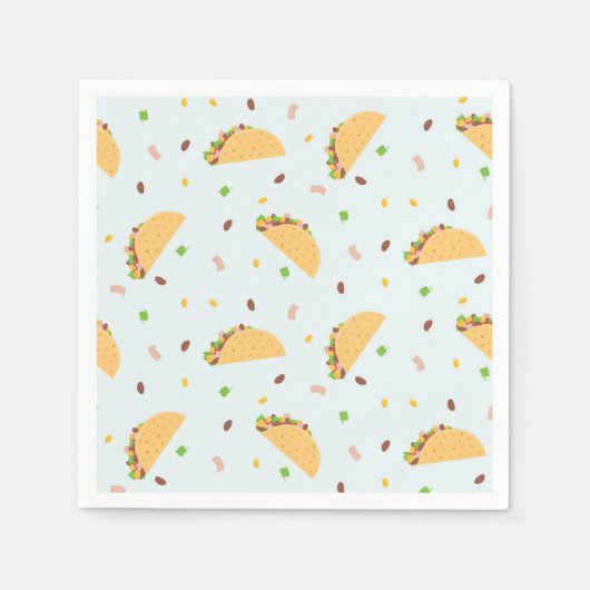 Honger naar taco's patroon servet (Voorkant)