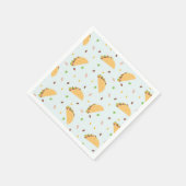 Honger naar taco's patroon servet (Hoek)