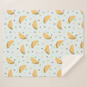 Honger naar taco's patroon sherpa deken (Voorkant (horizontaal))