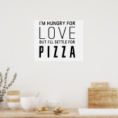 Honger voor liefde poster (Keuken)