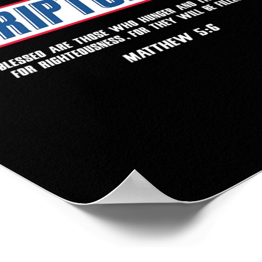 Honger waarom wachten Schriftgedeelten gezegend zi Poster (Hoek)