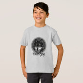 Hongerig - Basic T-shirt voor kinderen (Voorkant volledig)