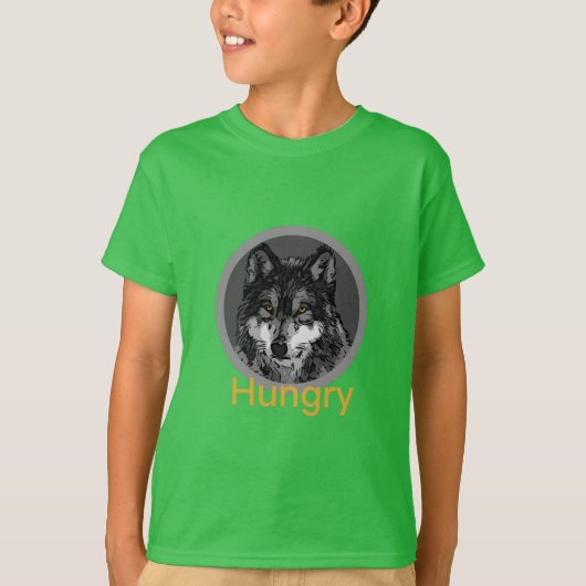 Hongerig - Basic T-shirt voor kinderen (Voorkant)