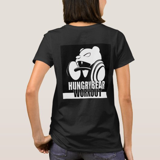 Hongerig BEER workout T-shirt (Achterkant)