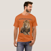 Hongerig en nederig - Lion Power T-shirt (Voorkant volledig)