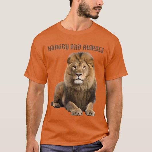 Hongerig en nederig - Lion Power T-shirt (Voorkant)
