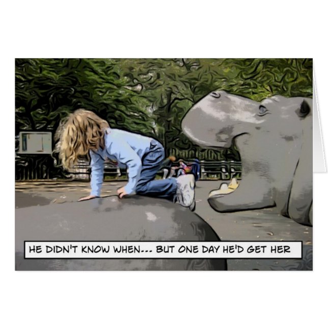 hongerig hippo - op een dag (Voorkant Horizontaal)