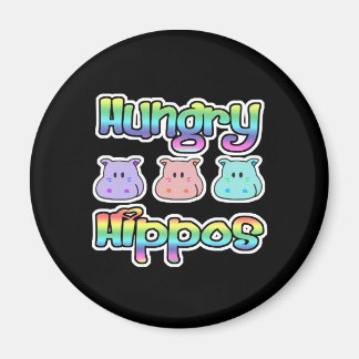hongerig hippos magneet