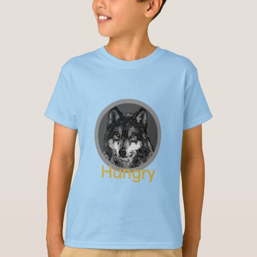 Hongerig - Kids Basic T-Shirt (Voorkant)